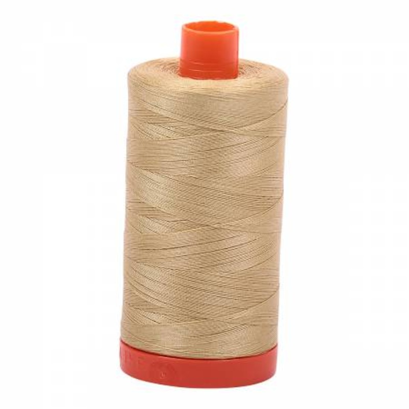 Aurifil 50 wt Cotton Thread, 1300m, Very Light Brass (2915)