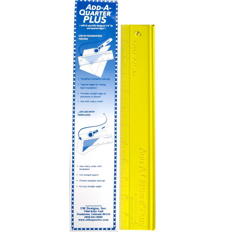 CHK Add-A-Quarter Plus Ruler 12in - CM12Plus