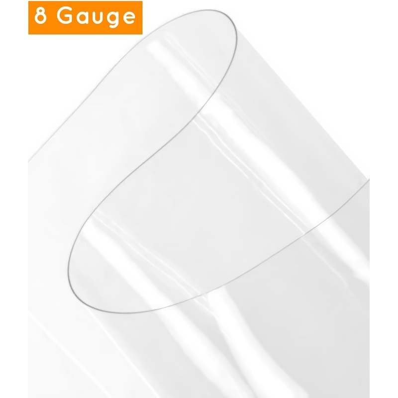 08 Gauge Clear Plastic Vinyl Fabric / Sold By The Yard