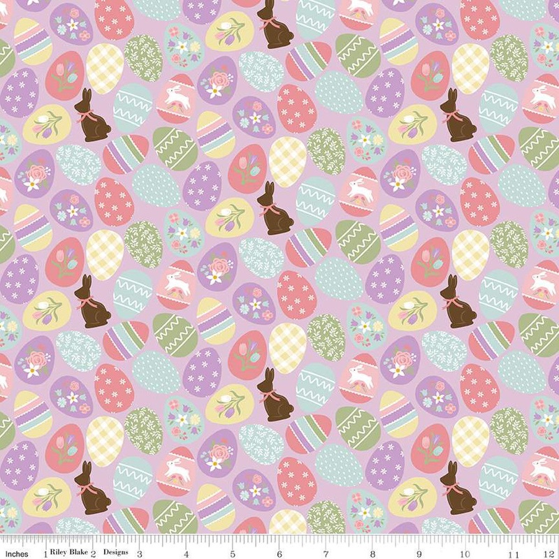 Bunny Trail C14251-LILAC Easter Eggs