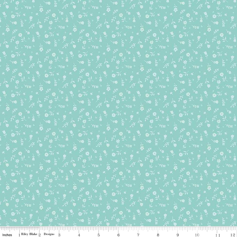 Bunny Trail C14255-AQUA Ditsy