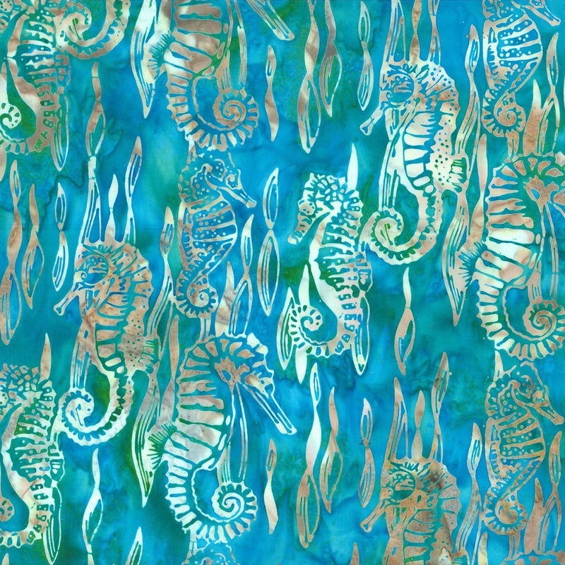 Along the Shores Batik DM3-443 Seasalt