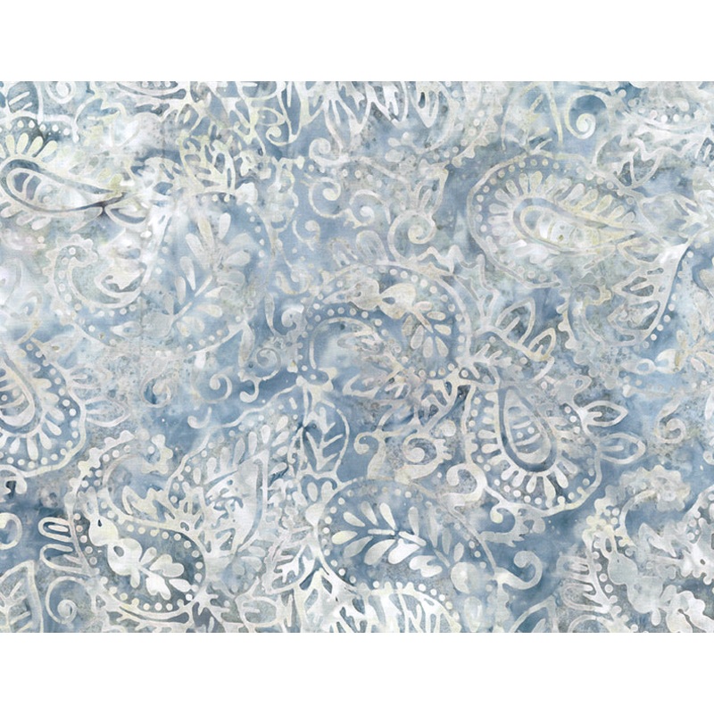 Blue Smoke Batik 1400 22276 244 Tan/Blue Paisley