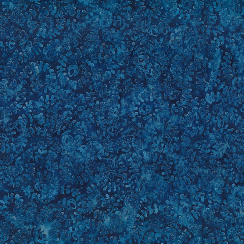 Blue Smoke Batik 1400 22280 449 Navy Spiral Vines