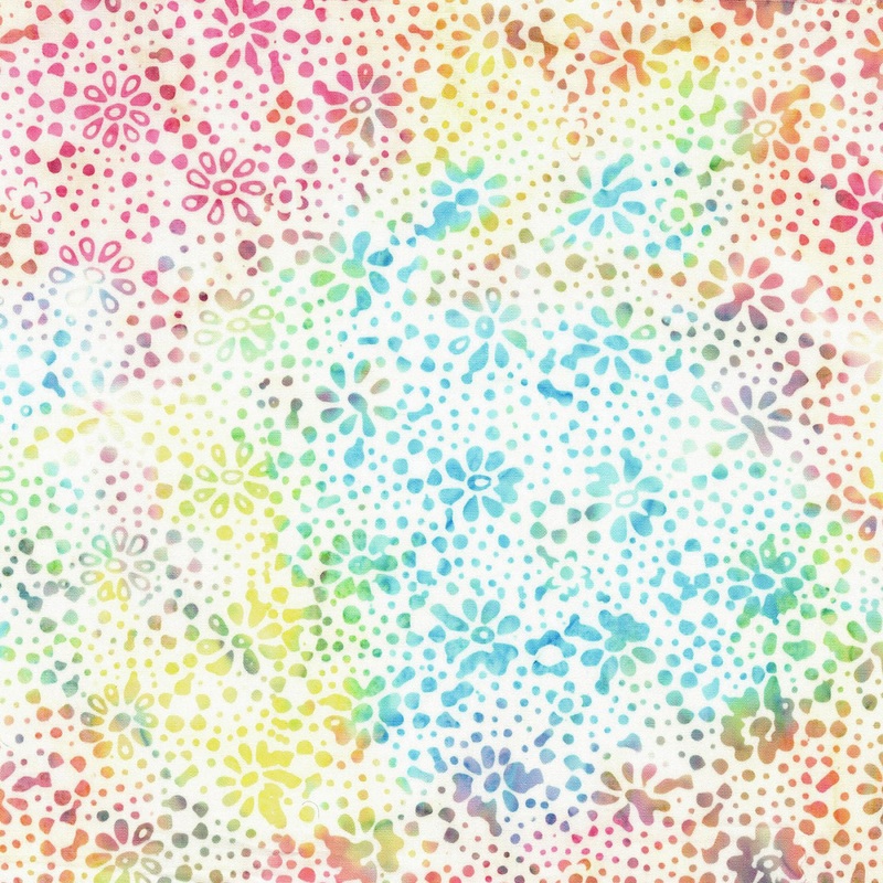 Breezy Brights Batik 869Q-2 Pastel Mini Flowers