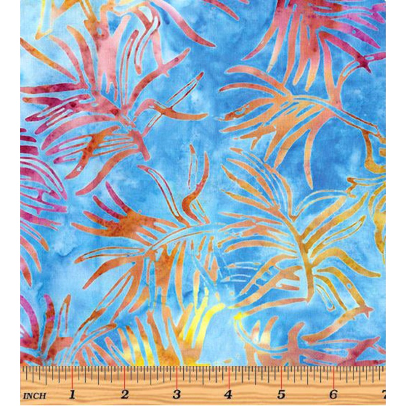 Bali Hawaii 2 9174-50 Palm Fronds Blue