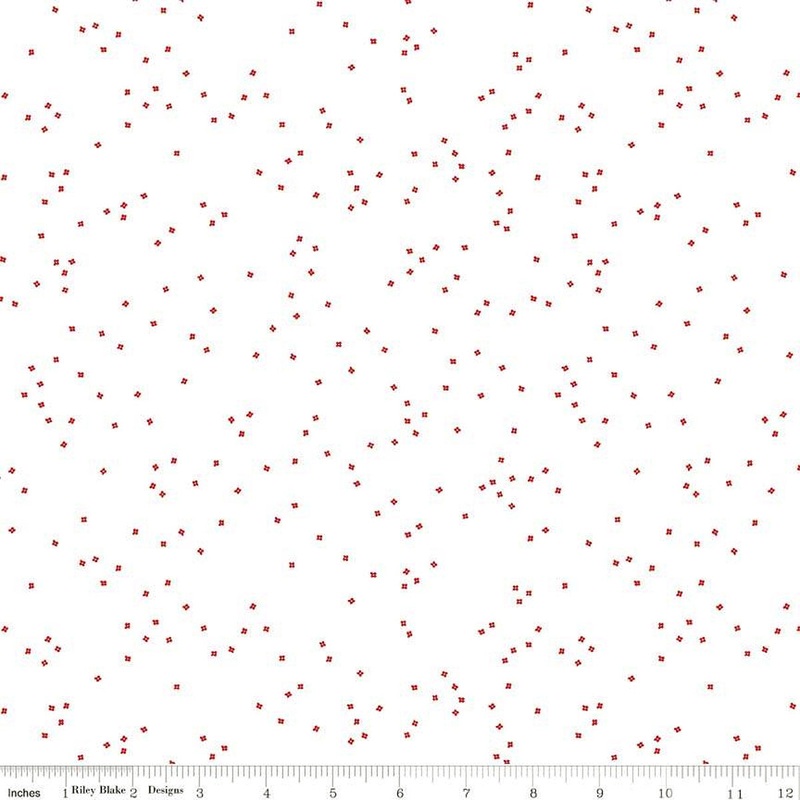 Blossom On White C730-RED