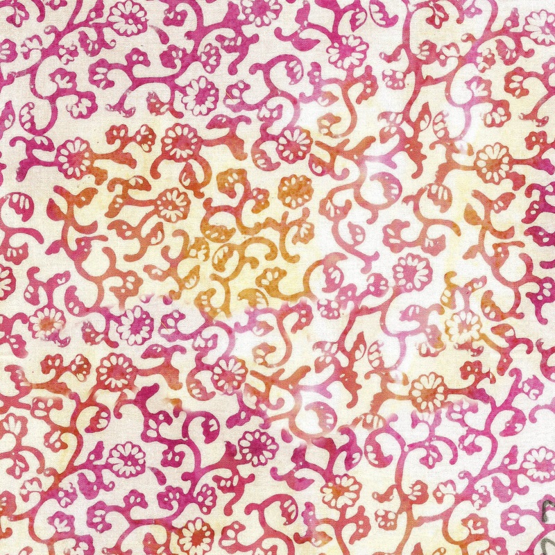 Copper Patina Batik 112338801 Mini Floral Multi Pink Yellow