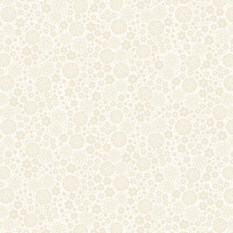 Tiny Tonals TT13.2 Cream on cream sea holly floral
