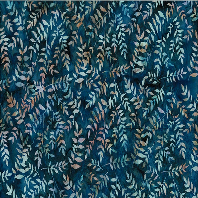 Very Berry Blue Batik V2520-19 Navy