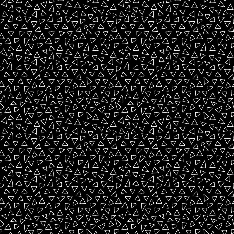 Cosmo Cats 10338-12 Floating Triangles Black