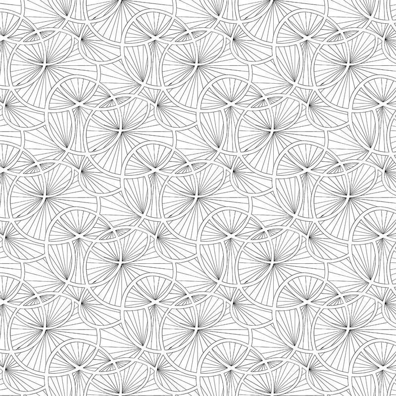 Simply Neutral 2 23915-99 White/Black Abstract Lily Pads