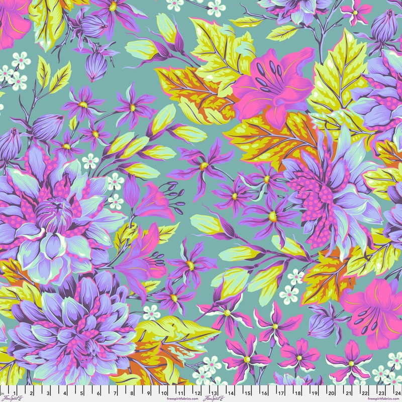 Untamed 108" Cotton Sateen QBTP017.COSMIC Hello Dahlia Wide