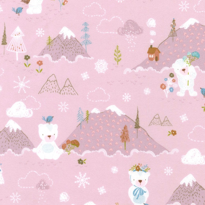Winter Days Flannel SRKF-21747-119 Mauve